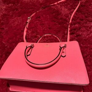 Pink Kate Spade purse- crossbody or just 2 handles